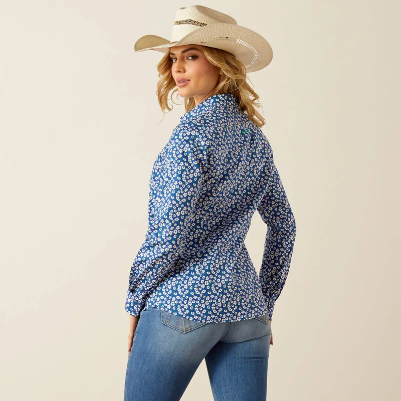 Ariat Ladies Kirby Strech Shirt - Georgia Floral Ditsy Print-3