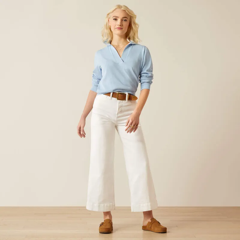 Ariat Ladies Ultra High Rise Countryside Wide Leg Jean - White