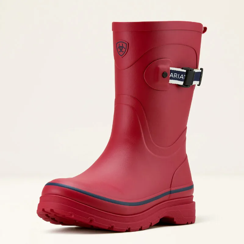 Ariat Ladies Kelmarsh Mid Rubber Boot - Team Red