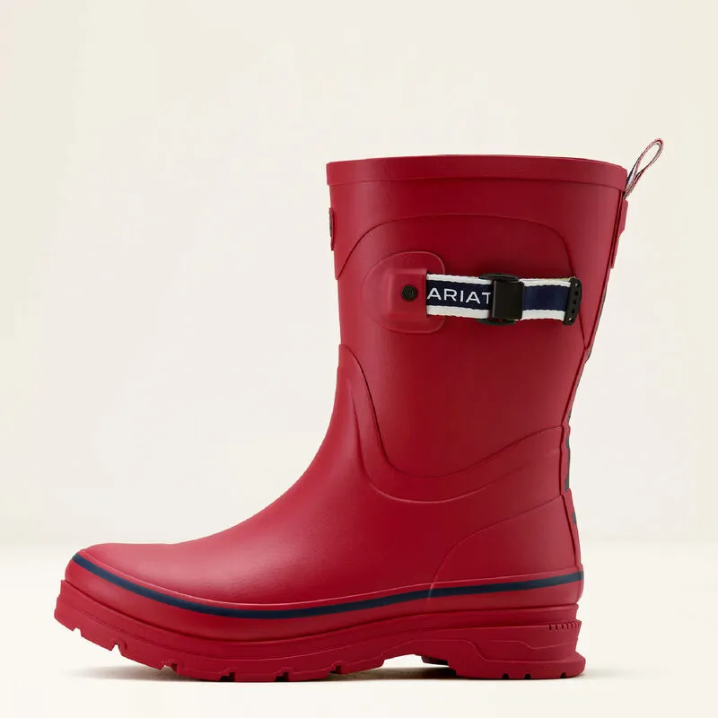 Ariat Ladies Kelmarsh Mid Rubber Boot - Team Red-1