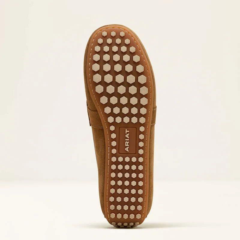 Ariat Ladies Selene Driving Moc - Caramel Suede-2