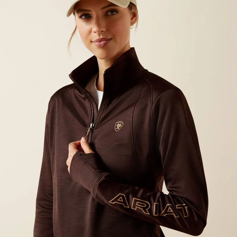 Ariat Ladies Team EQ 1/2 Zip Pullover - Java-3