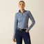 Ariat Ladies Lowell 3.0 1/4 Zip Baselayer - China Blue Arrows