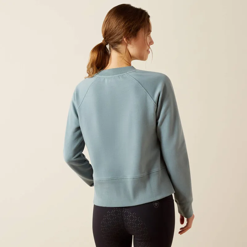 Ariat Ladies Martine Sweatshirt - Steel Sage-2