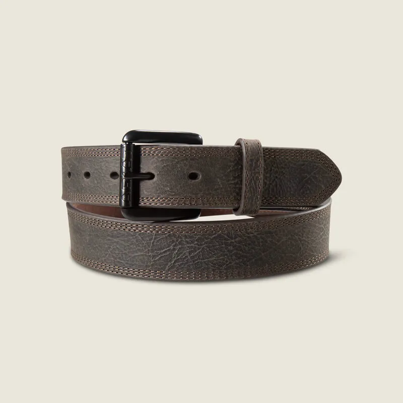 Ariat Work Triple Stitch Belt - Iron Coffee
