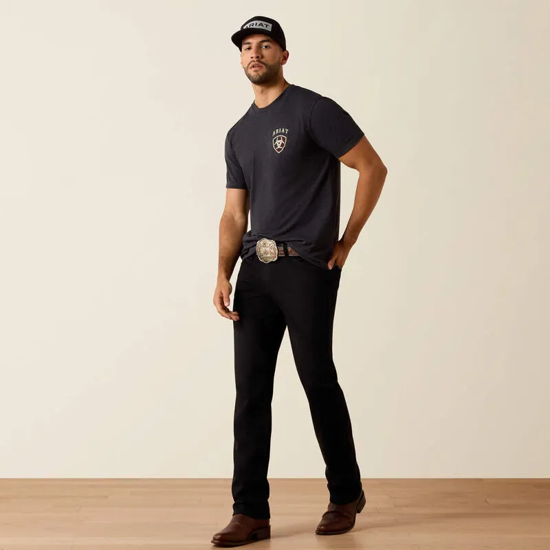 Ariat American Bison Classic Fit T-Shirt - Charcoal Heather-2