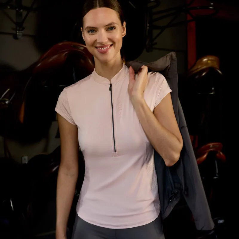 Ariat Breathe 1/2 Zip Baselayer - Sepia Rose-1
