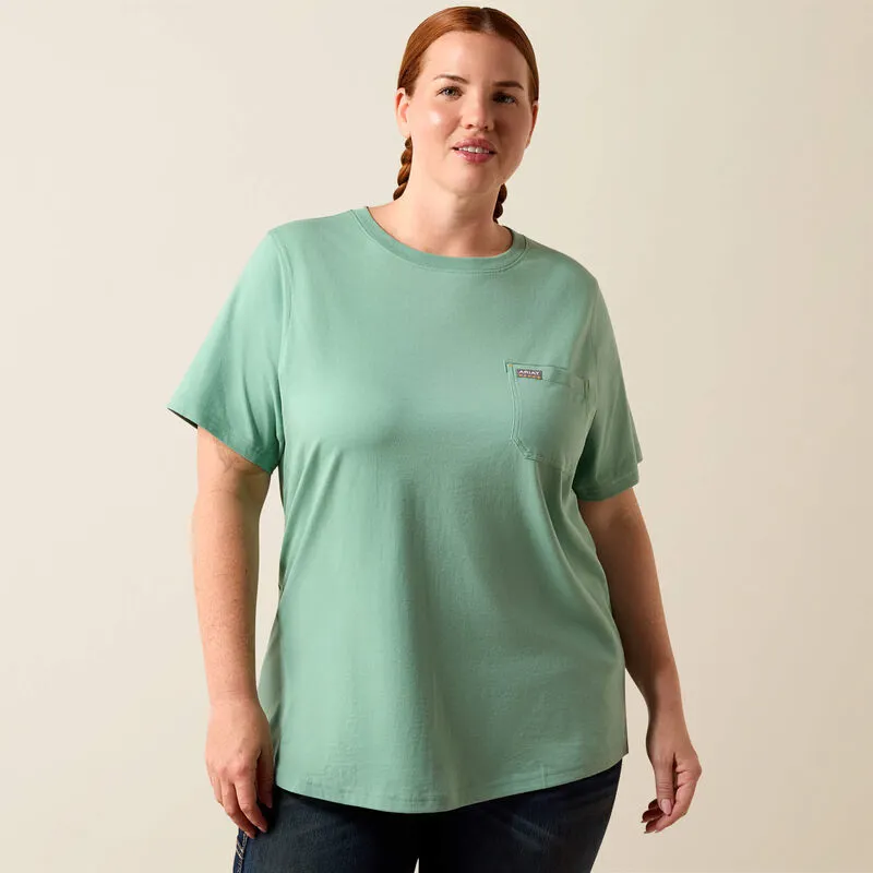 Ariat Rebar Workman Field Dog Classic Fit T-Shirt - Malachite Green-2