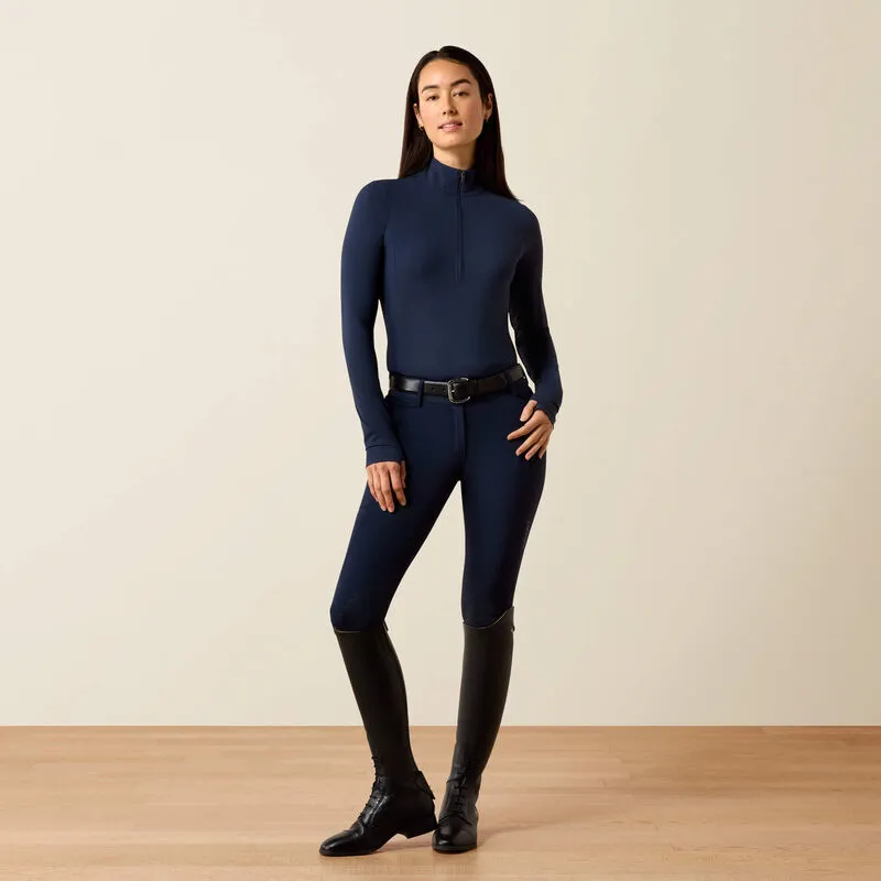 Ariat SolVeil 1/2 Zip Baselayer - Navy Eclipse-2