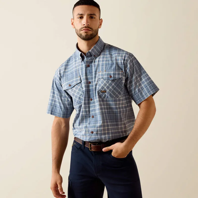 Ariat Rebar Made Tough DuraStretch Work Shirt - Dark Denim