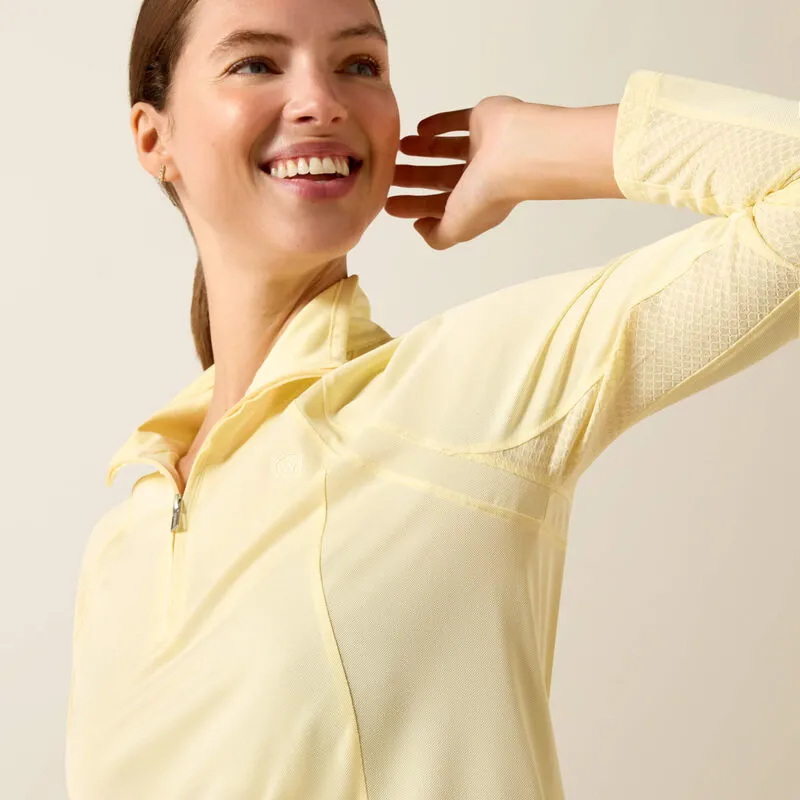 Ariat Sunstopper 3.0 1/4 Zip Baselayer - Flan-3