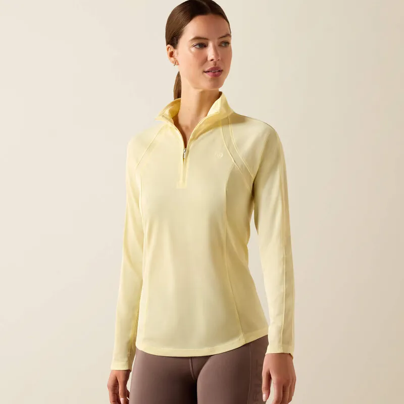Ariat Sunstopper 3.0 1/4 Zip Baselayer - Flan