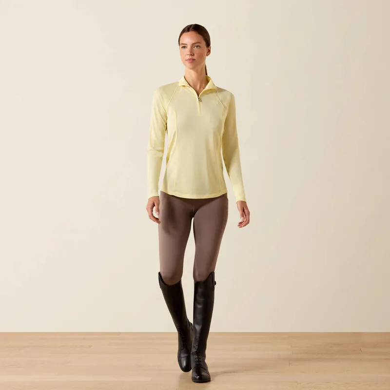 Ariat Sunstopper 3.0 1/4 Zip Baselayer - Flan-2