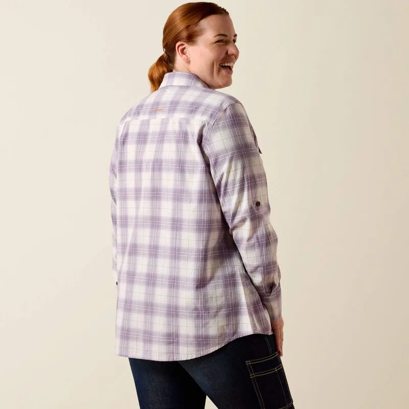 Ariat Rebar Made Tough DuraStretch Work Shirt - Thistle-1