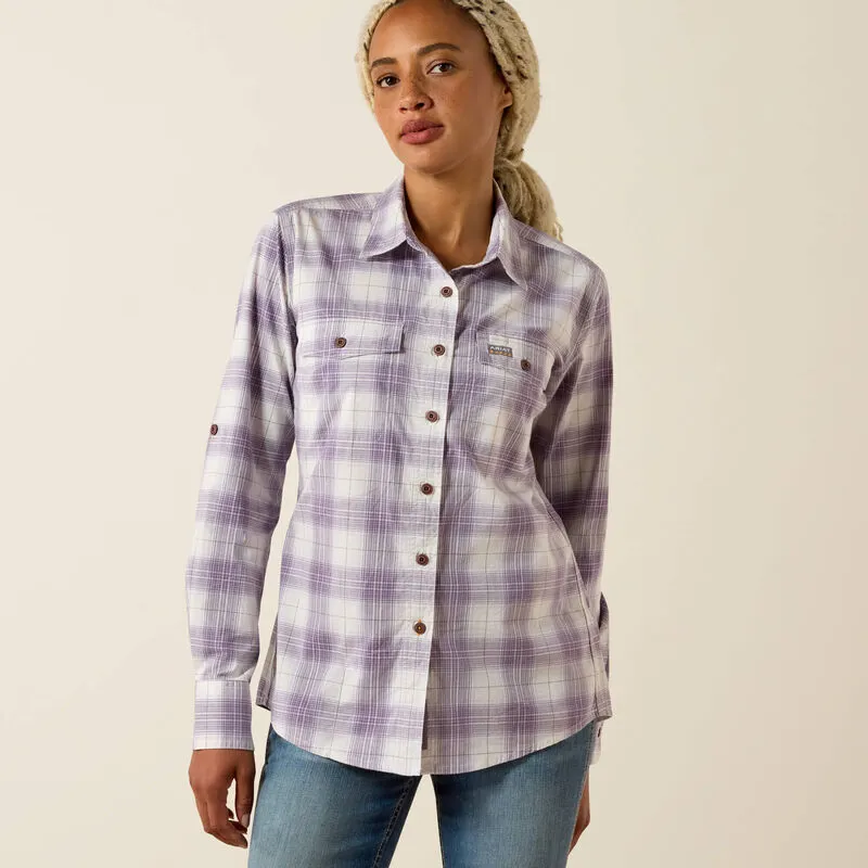 Ariat Rebar Made Tough DuraStretch Work Shirt - Thistle-3