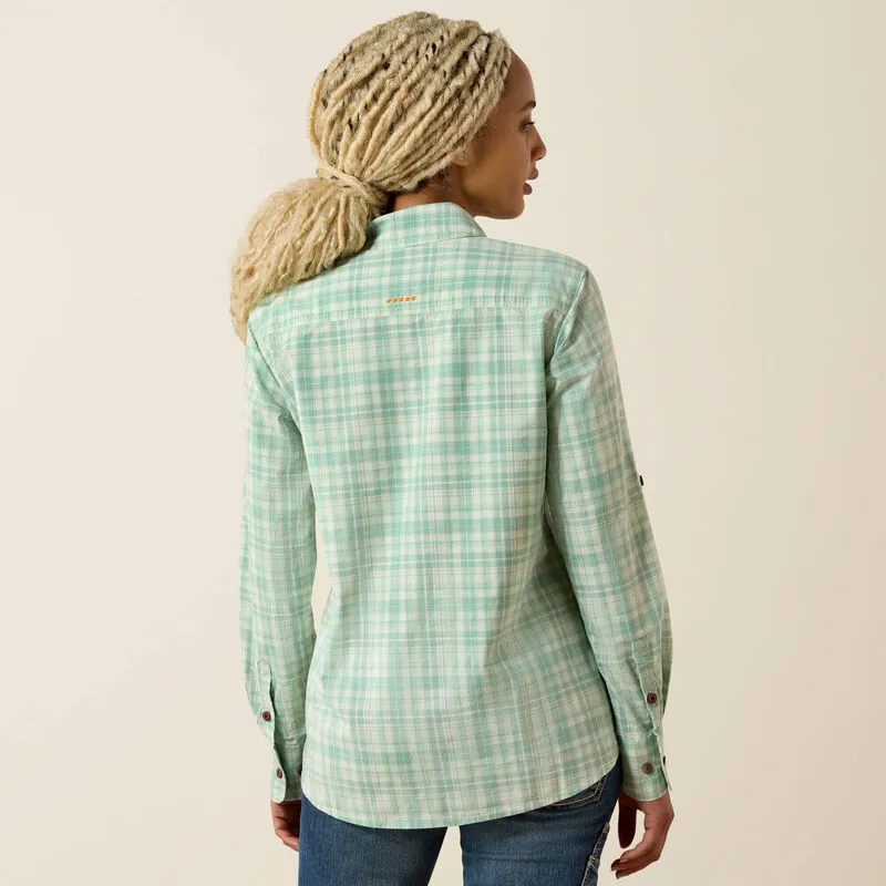 Ariat Rebar Made Tough DuraStretch Work Shirt - Clearly Aqua-1