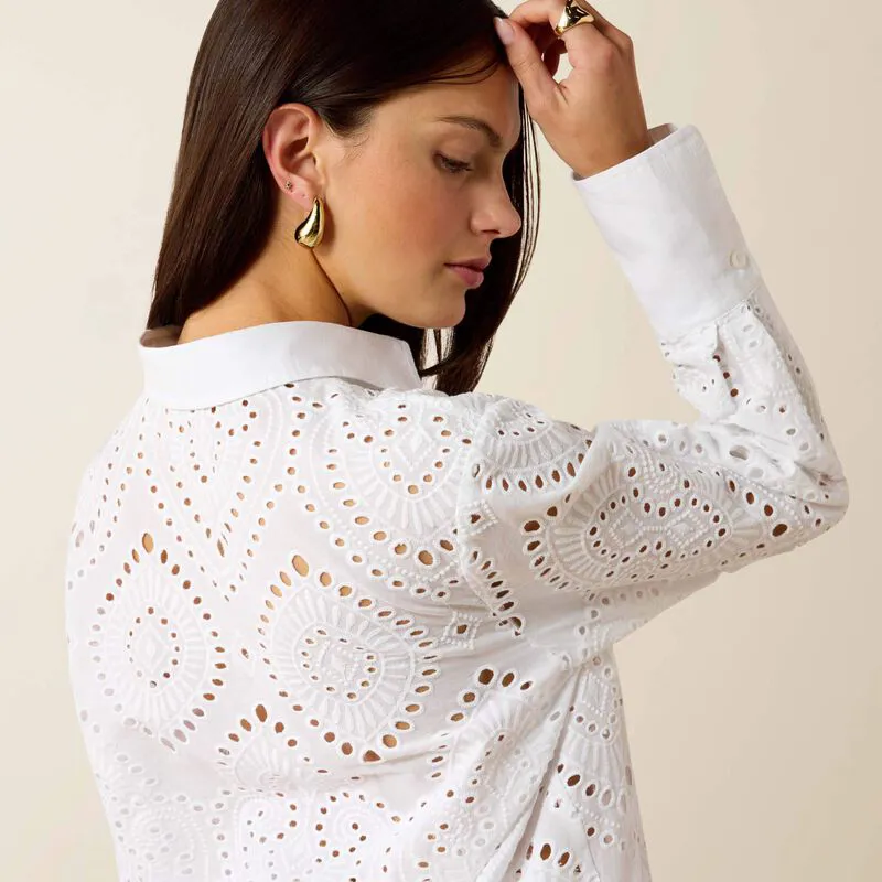 Ariat Millington Blouse - White-4