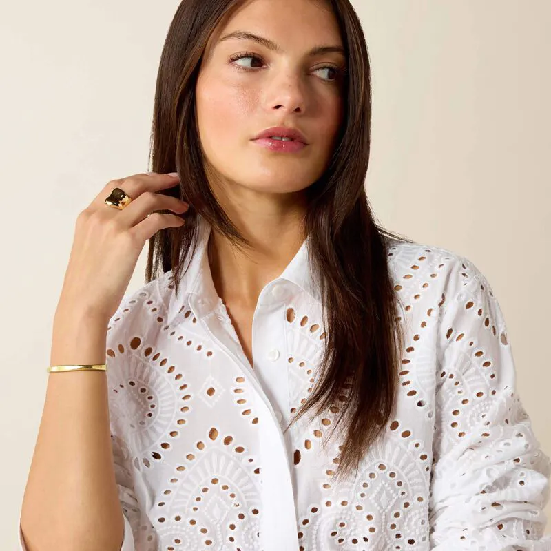 Ariat Millington Blouse - White-5