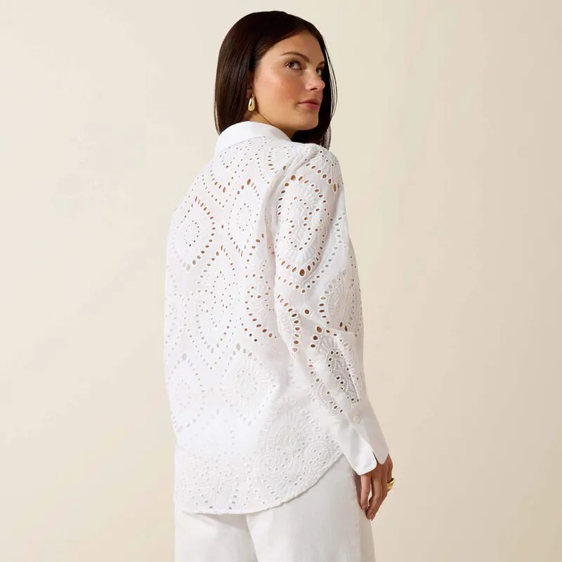 Ariat Millington Blouse - White-2
