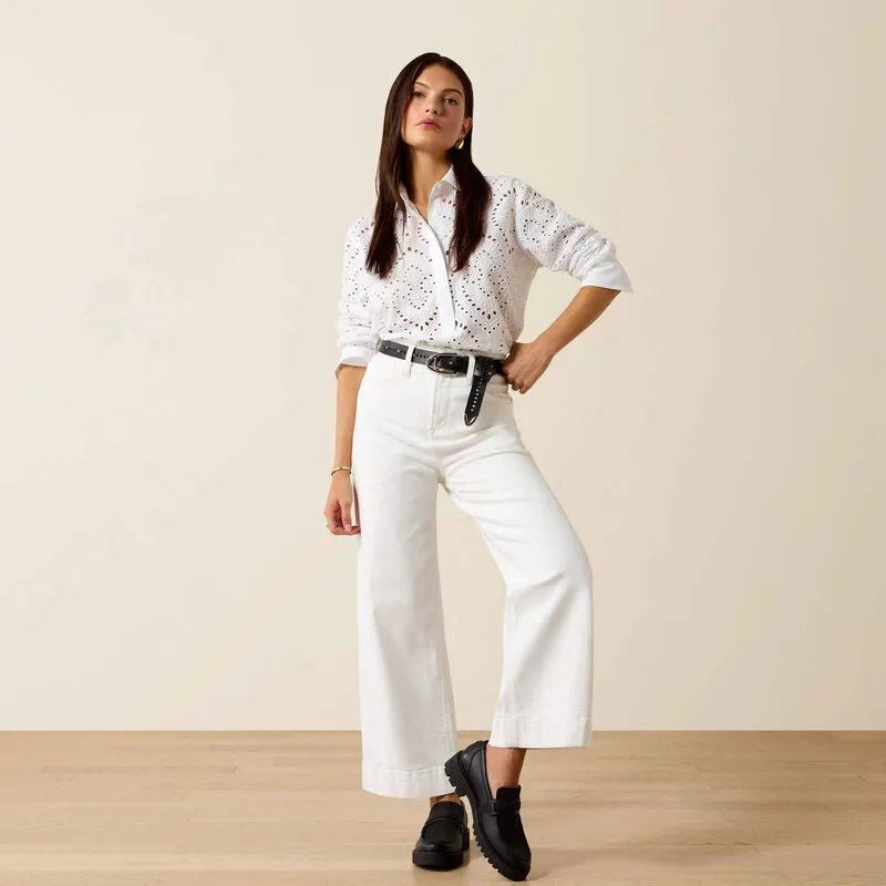Ariat Millington Blouse - White-3