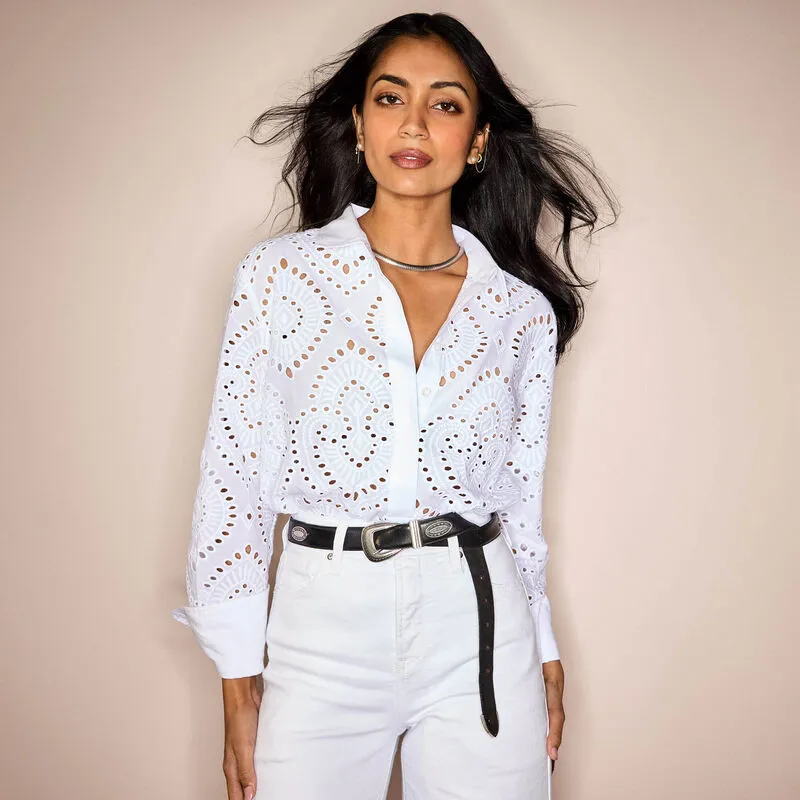 Ariat Millington Blouse - White-1