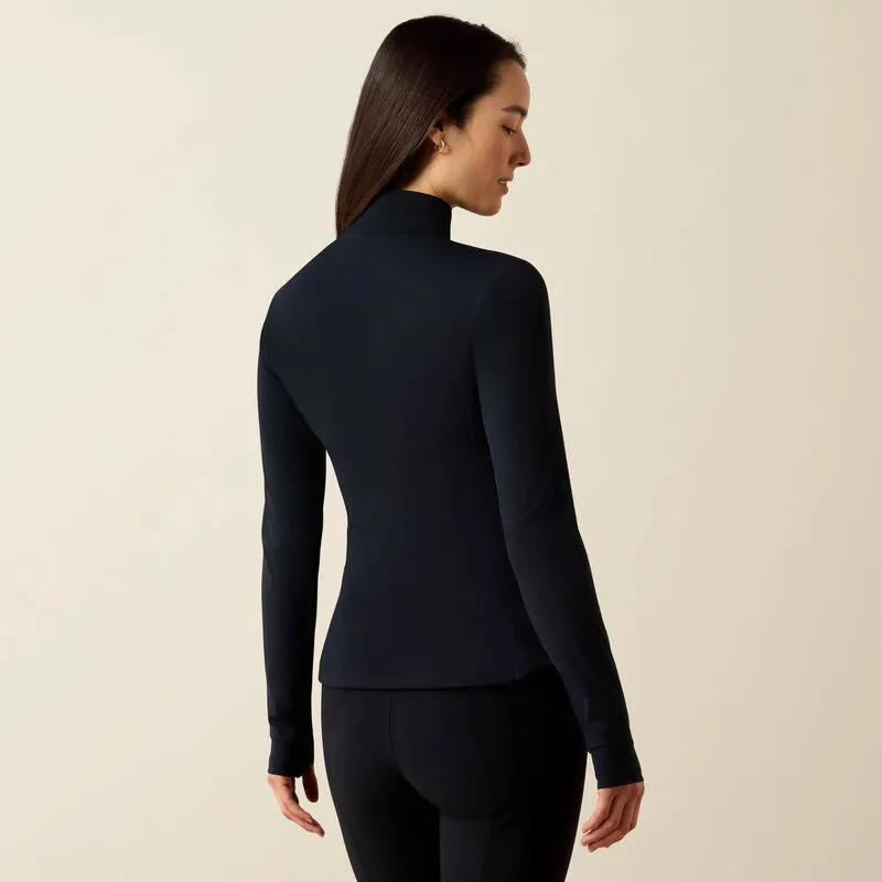 Ariat Ladies Solveil 1/2 Zip Baselayer - Black-1