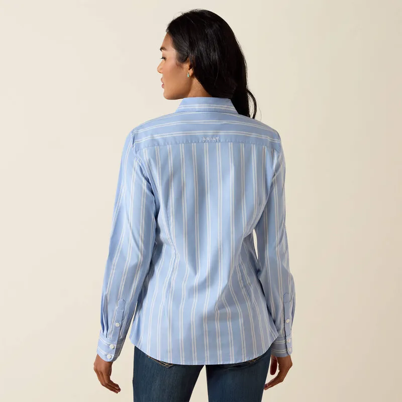 Ariat Team Kirby Shirt - Ashleigh Blue Stripe-4