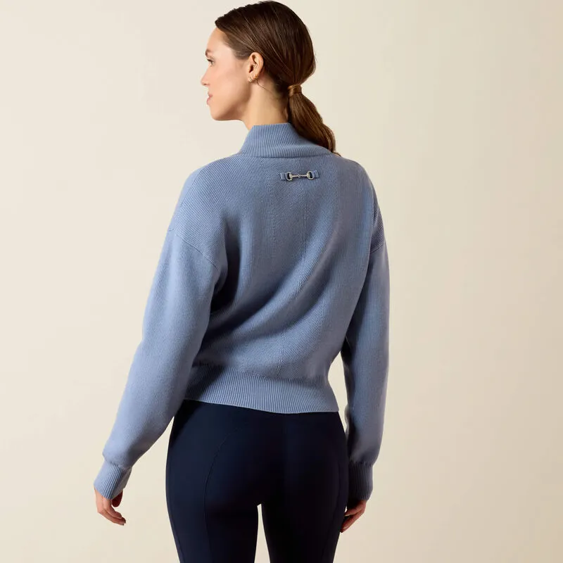 Ariat Ladies Foxleigh 1/2 Zip Sweater - Rainwashed