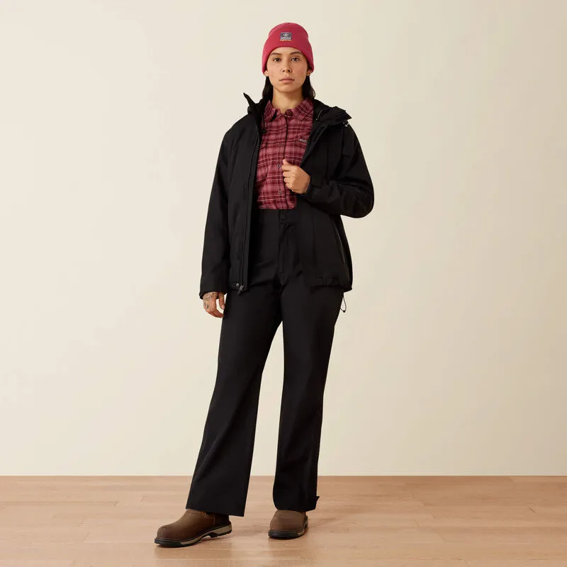 Ariat Ladies Rebar Stormshell Waterproof Jacket - Black-2