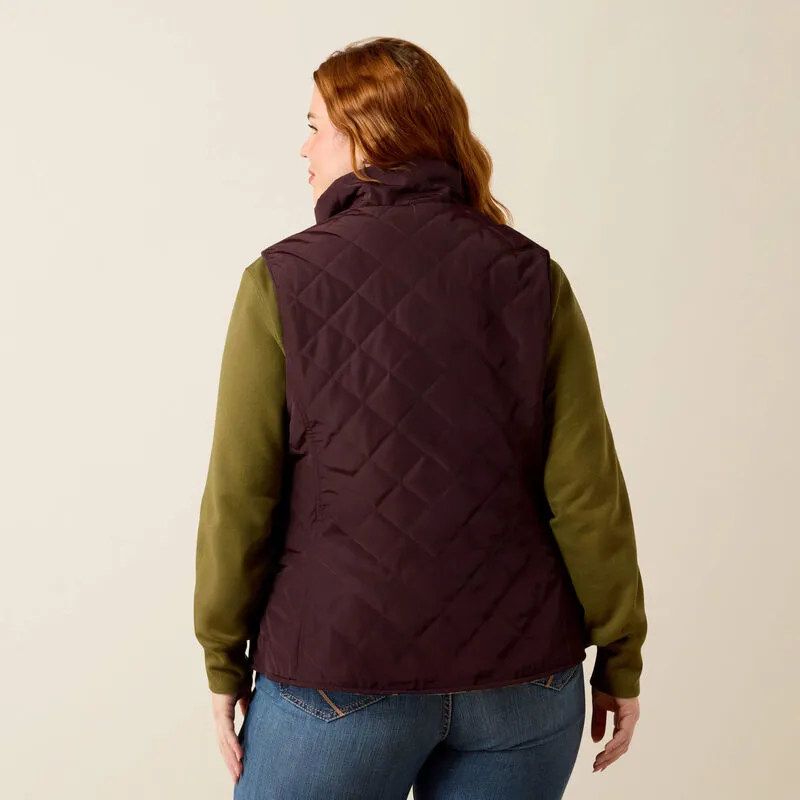 Ariat Ladies Dilon 2.0 Reversible Insulated Vest - Choc Plum/Lakeside SW-3