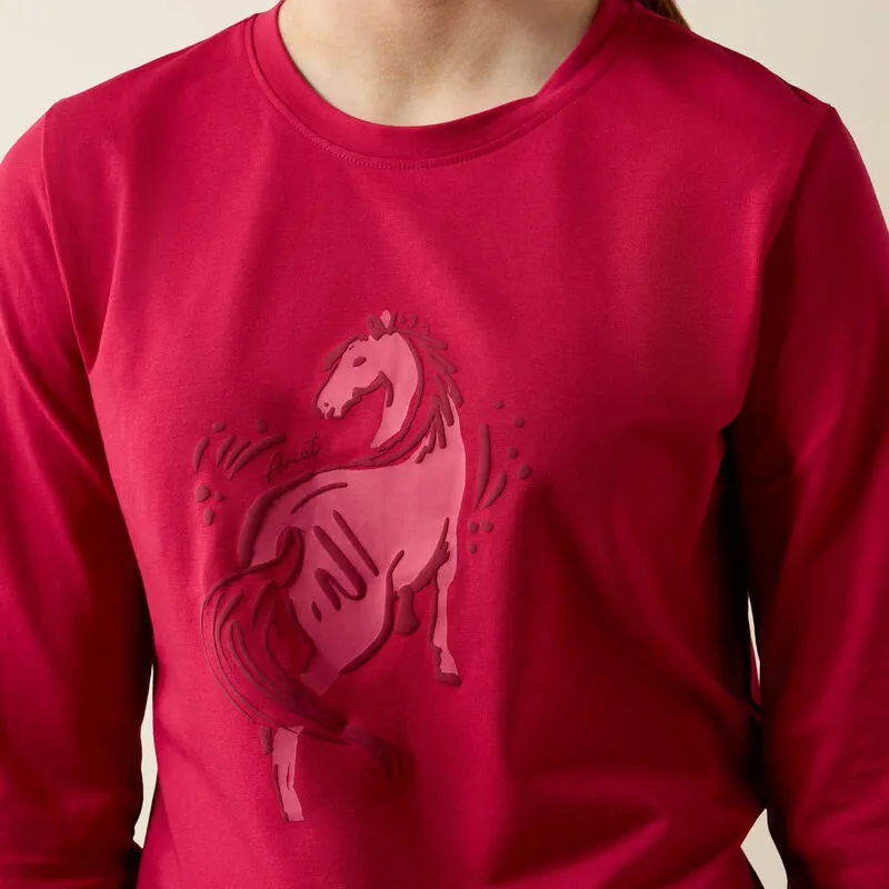 Ariat Youth Swish T-Shirt - Granita-3