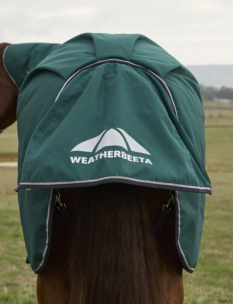 Weatherbeeta ComFiTec Plus Dynamic Turnout Rug Detach-A-Neck 100G - 6'0 Forest Green Navy-1