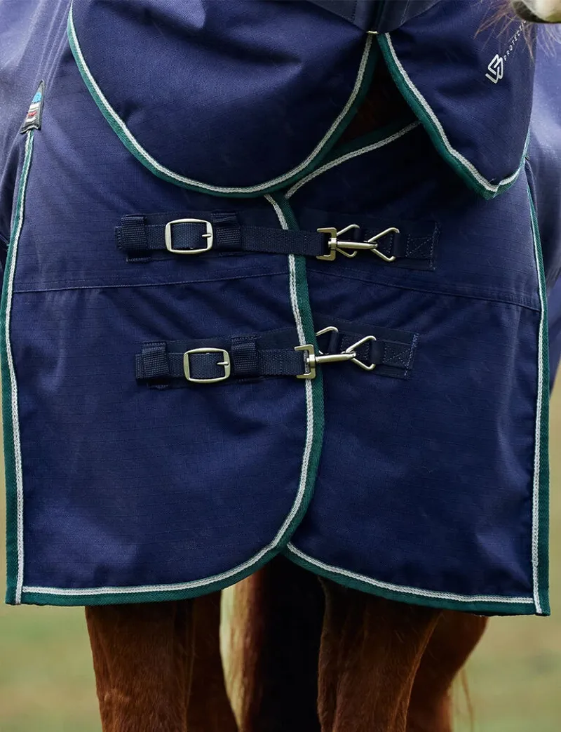 Weatherbeeta ComFiTec Plus Dynamic Turnout Rug Detach-A-Neck 100G - Navy Forest Green-6