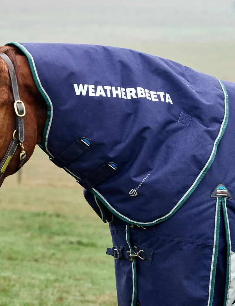 Weatherbeeta ComFiTec Plus Dynamic Turnout Rug Detach-A-Neck 100G - Navy Forest Green-3