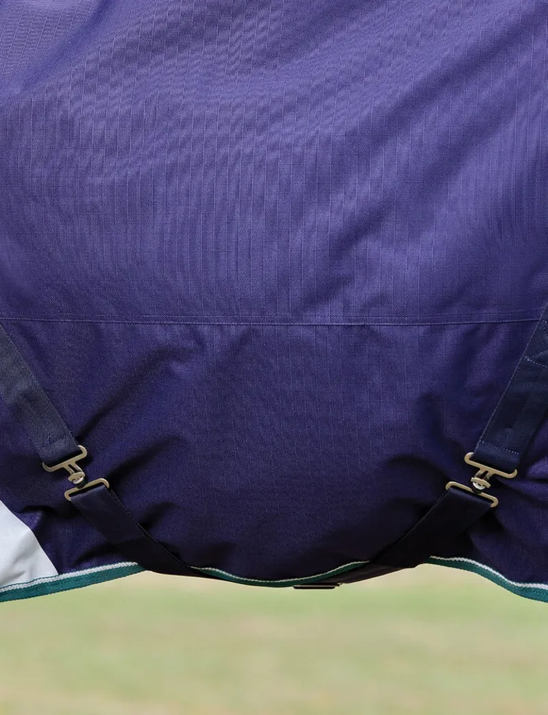 Weatherbeeta ComFiTec Plus Dynamic Turnout Rug Detach-A-Neck 100G - Navy Forest Green-1