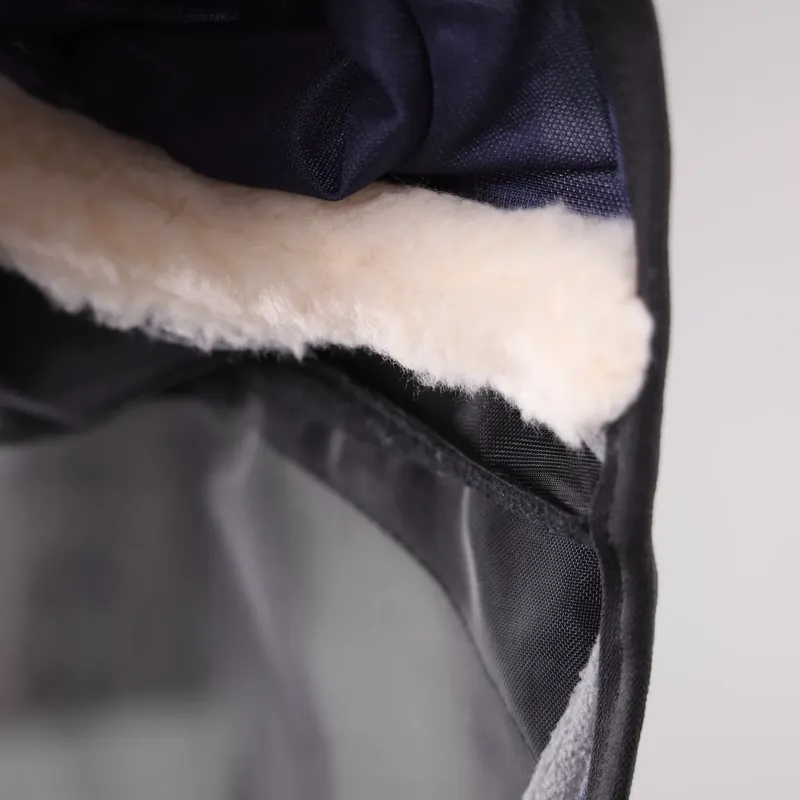 Shires FlyGuard Pro Deluxe Fly Mask With Ears and Nose - Navy-4
