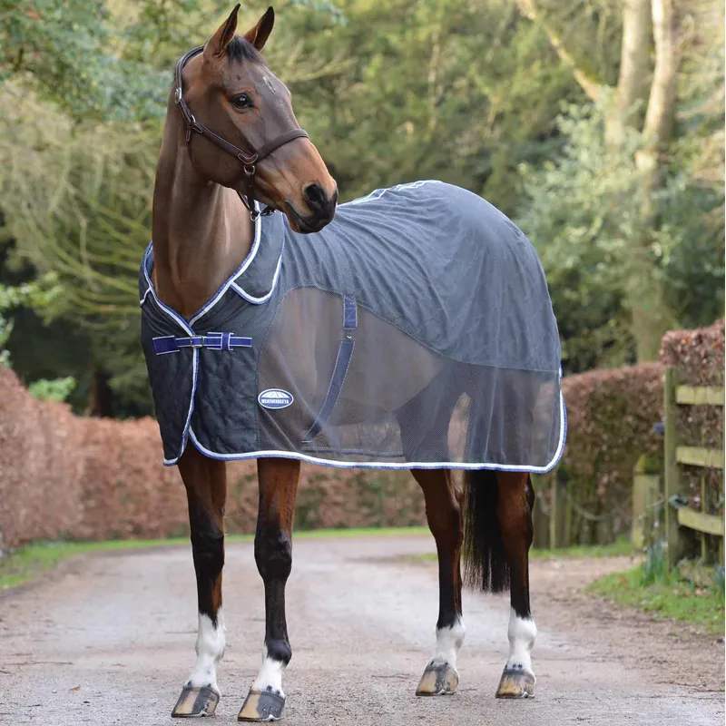 Weatherbeeta Wick-Dri II Cooler Combo - Charcoal/Blue/ White-1