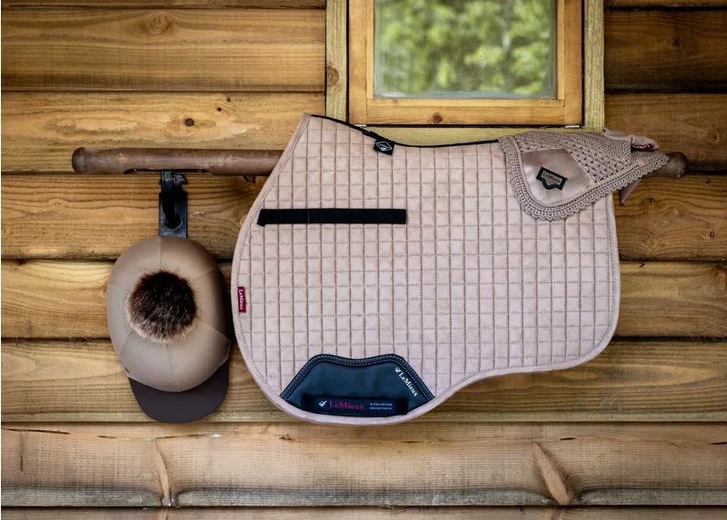 LeMieux ProSport Suede GP Square - Mink-1