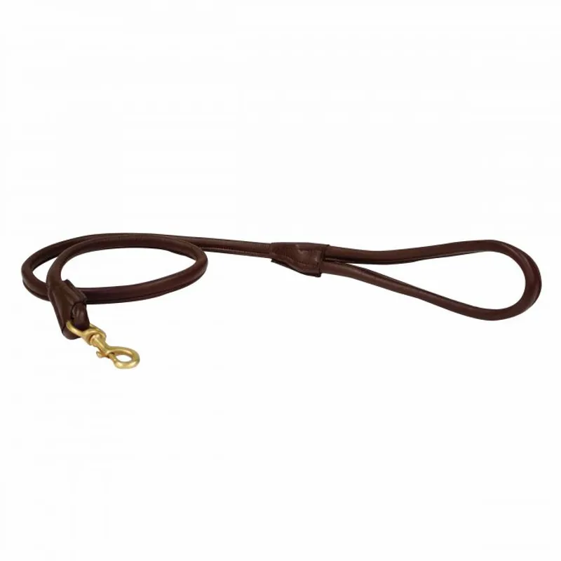 Weatherbeeta Rolled Leather Dog Lead - One Size-2