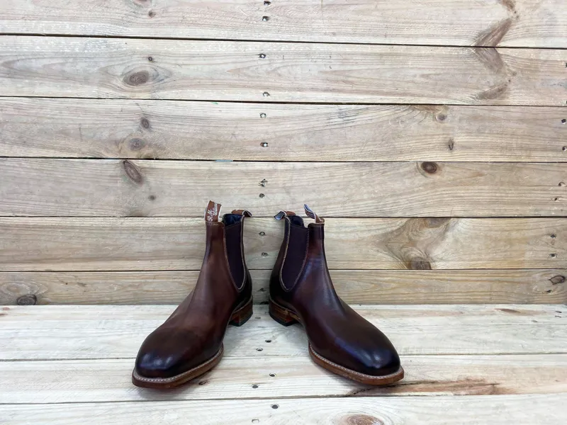 Robinson's Shoes - R.M. Williams Chinchilla Chelsea boot in Bordeaux. Shop  online