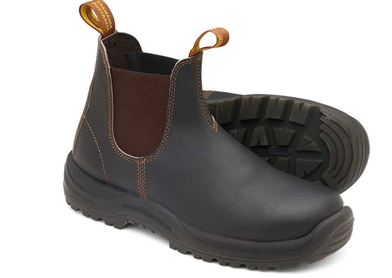 Blundstone Safety Series Style 192 Boot - Stout Brown-1