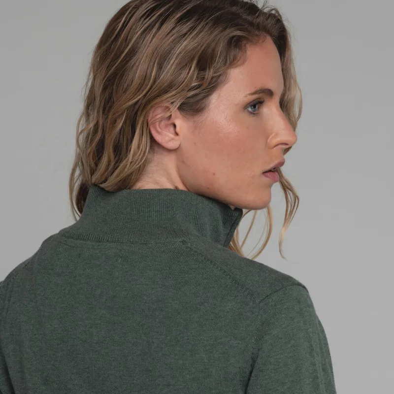 Schoffel Polperro Pima 1/4 Zip - Country Green-2