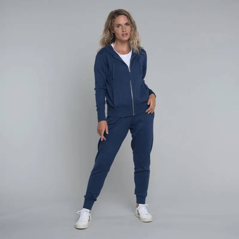 Schoffel Fowey Knitted Leisure Trousers - French Navy