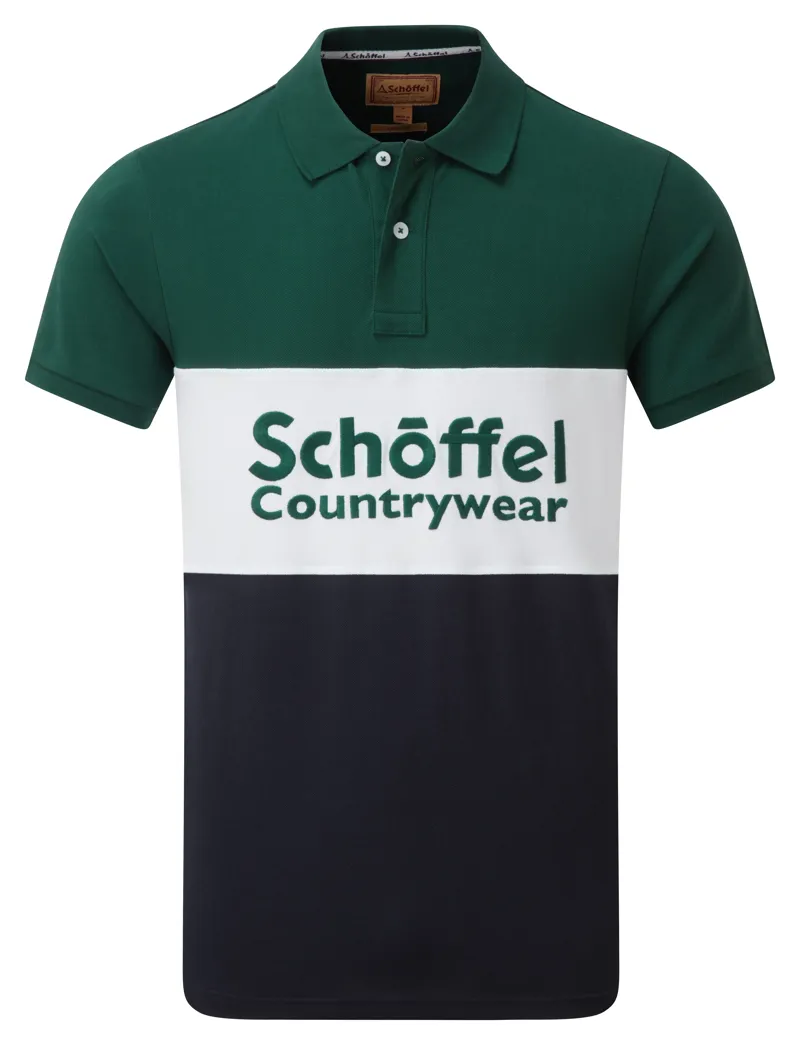 Schoffel Exeter Heritage Polo Shirt - Navy
