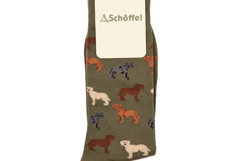 Schoffel Cotton Socks - Olive Labrador
