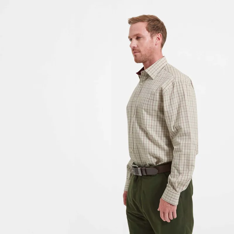 Schoffel Burnham Tattersall Shirt - Damson Tattersall-2
