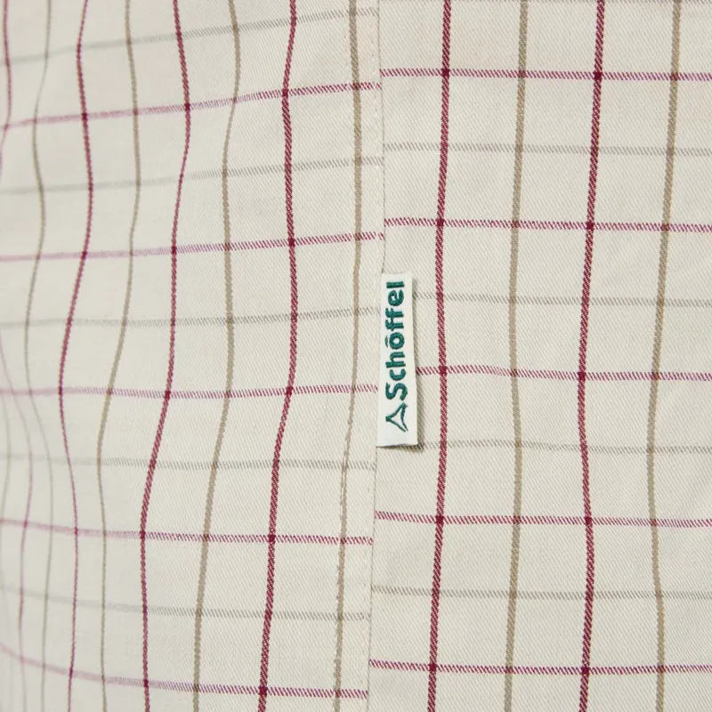 Schoffel Burnham Tattersall Shirt - Damson Tattersall-4