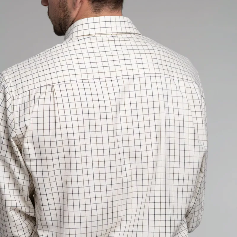 Schoffel Burnham Tattersall Classic Shirt - Aubergine Check-3