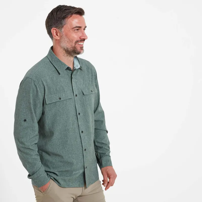 Schoffel Findhorn Technical Fishing Shirt - Dark Olive-1