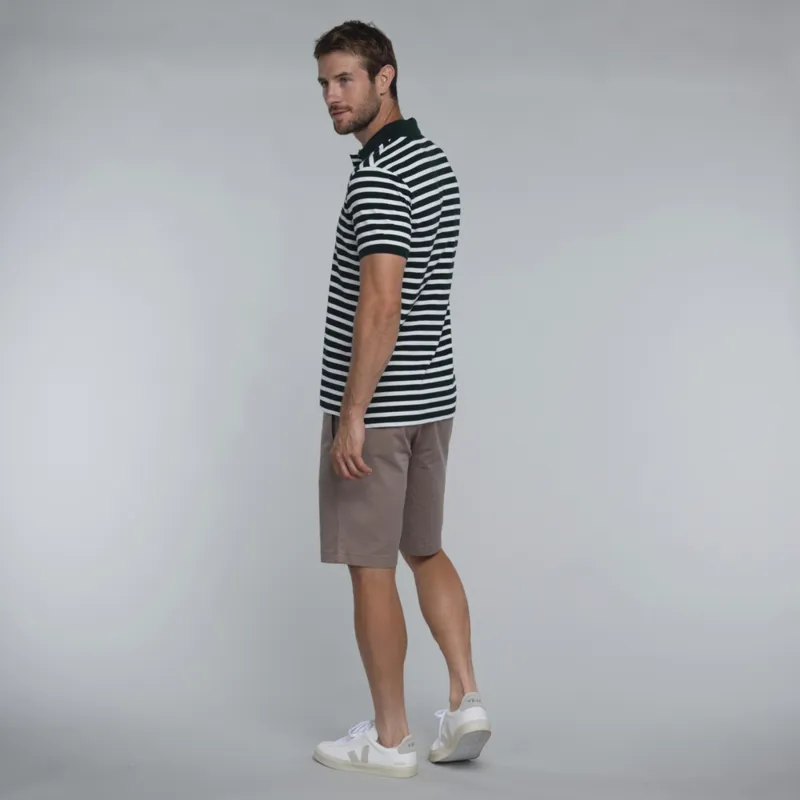 Schoffel St Ives Polo Shirt - Green Stripe-2